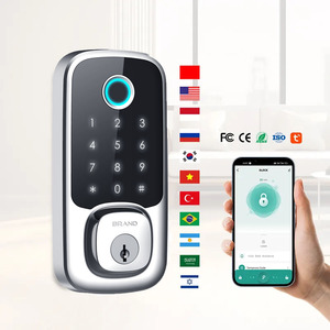 Serratura Digitale Commerciale per Esterni con Impronta Digitale, Sistema <span class=keywords><strong>Cyber</strong></span> Lock in Alluminio e Lega di Zinco, Standard Americano, Sicura - Product Image 2