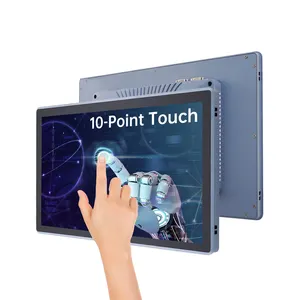 10.1 13.3 15.6 21.5 pollici Fanless incorporato Panelinch industria Touch Screen PC I3 I5 I7 J1900 Cpu 10 punti Touch Screen pannello PC