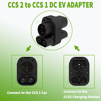 Adaptateur de chargeur EV WUFEN de CCS2 à CCS1, 250A 250KW, adaptateur rapide DC pour véhicule électrique CCS 2 vers CCS 1