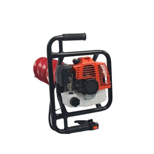 Tarière thermique industrielle robuste 2 temps à essence portative 52 cm³ 1600 W avec lame métallique de 150 mm pour jardinage - Product Image 1