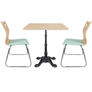 <span class=keywords><strong>Table</strong></span> de <span class=keywords><strong>bistrot</strong></span> en pierre frittée imitation bois rétro, pieds en <span class=keywords><strong>fonte</strong></span> pour café et restaurant, vente en gros - Product Image 3