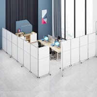 Cloison acoustique MDF design moderne cloison de bureau portable divisant les murs mobiles porte pliable pour application hospitalière scolaire