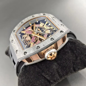 Montre mécanique automatique pour homme en fibre de carbone et saphir, de haute qualité, à succès en 2026, montre-bracelet de luxe à tourbillon, tendance - Product Image 3