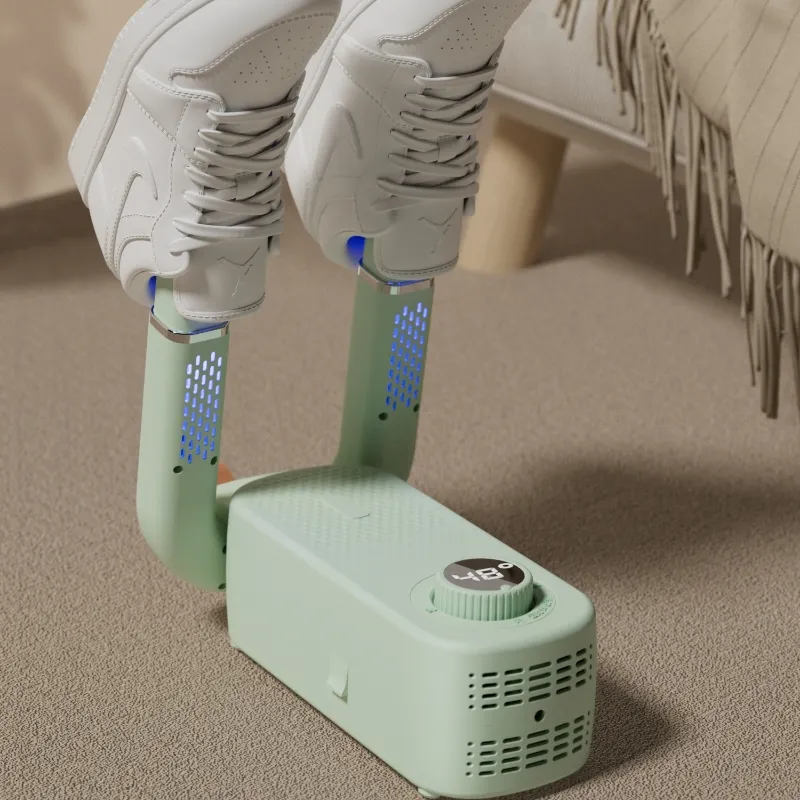 Maist CE pengering sepatu pintar Mini portabel, mesin pemanas listrik alat sterilisasi UV pengatur waktu mekanis dapat dilipat Musim Dingin