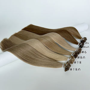 Colore marrone <span class=keywords><strong>castagna</strong></span> <span class=keywords><strong>chiaro</strong></span> cuticola Remy extension per <span class=keywords><strong>capelli</strong></span> di lunga durata Super doppio disegnato punte piatte Ktips <span class=keywords><strong>capelli</strong></span> Pre-incollati - Product Image 5