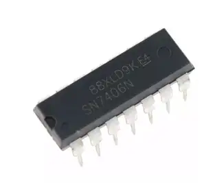 HD7406P 7406 DIP DIP-14ไดร์เวอร์บัฟเฟอร์ Inverting IC