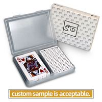 Livraison gratuite, impression personnalisée de code-barres, jeu de cartes de casino en PVC espagnol, boîte, jeu de cartes de jeu de société Scopa Napoletane