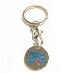 Promotional High Quality Blank Round Custom logo Metal <b>Engraved</b> Keychains Stainless Steel - Product Image 4