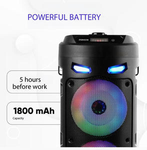 Enceinte <span class=keywords><strong>Karaoké</strong></span> LED RGB SING-E ZQS-4239 avec Télécommande, Batterie 1000-2000mAh - Audio Portable pour les Marchés Européens et Américains - Product Image 3