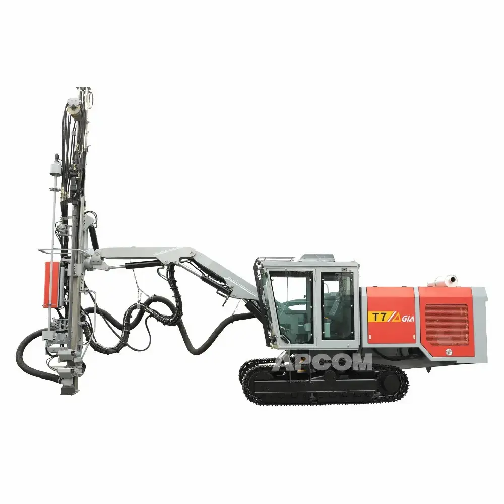 Maden sondaj kulesi T7 Tophammer DrillingRig hidrolik üst çekiç sondaj kulesi makineleri üst çekiçler Drifter sondaj