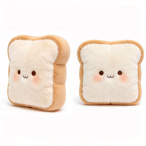 Wholesale Custom Plush Toy <b>Pillows</b> Throw Bread <b>Shaped</b> <b>Pillow</b> Soft Wholesale Custom Logo Plush Throw <b>Pillow</b> Toy Plush Bread Toys - Product Image 1