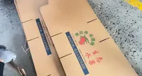 Imprimante flexographique entièrement automatique, découpeuse à rainures, avec ligne de liaison plieuse-colleuse pour la fabrication de boîtes en carton ondulé