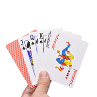 Cartes de poker de haute qualité papier couché recyclable Logo personnalisé jeu de société à boire Cmyk jeu d'impression cartes à jouer avec boîte