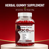 Gummies de Maca Noire pour l'Augmentation des Hanches et des Fesses & le Rehaussement des Fesses avec Tribulus, Aguaje, Fenugrec - Complément Alimentaire pour Adultes
