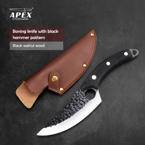 Cuchillo <span class=keywords><strong>de</strong></span> Carnicero Multiusos <span class=keywords><strong>de</strong></span> Acero Inoxidable para Cocina, con Funda <span class=keywords><strong>de</strong></span> Cuero y Revestimiento Antiadherente, Apto para <span class=keywords><strong>Lavavajillas</strong></span> - Product Image 4