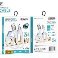 Kabel Data micro-usb dengan 60W, bahan silikon pengisian daya Cepat secara universal kompatibel dengan ponsel dan perangkat