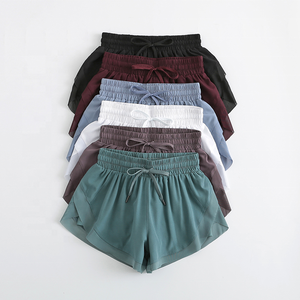 Nouveau pantalon large à jambes droites pour femmes, couleur unie, taille élastique, style coréen, épais, taille haute, décontracté, <span class=keywords><strong>short</strong></span> ample - Product Image 3