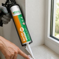 Adhésif de finition à base d'eau 888 pour portes et fenêtres, plinthes, anti-décoloration et étanche