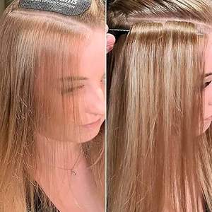 Extensions de Cheveux Humains 100% Bruts Invisible Tape Ins Seamless Remy Russes, Soie Lisse ou Ondulée, Toutes Couleurs, Bande Adhésive, Vente en Gros - Product Image 3