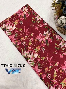 Vêtements de mode vietnamienne, robes élégantes, tissu imprimé texturé, 100% polyester (tissu jacquard) - Product Image 5