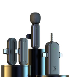 Micrófono Lavalier inalámbrico Dual SX25 SX26, micrófono Lavalier portátil 3 en 1 con reverberación para grabación de Audio y vídeo Tiktok en vivo - Product Image 1