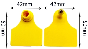 Trang trại động vật 4.2x5cm TPU gia súc bò Tai tag Laser số in ấn ngoài trời cung cấp smary GPS gia súc Tai thẻ với ứng dụng Android - Product Image 6