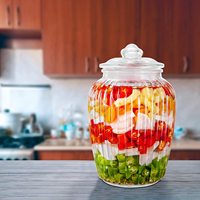 Bocaux de rangement en verre vides de grande taille pour la farine, les pâtes, les bonbons, les friandises pour chiens, les collations et plus encore – Contenants d'organisation en verre en gros