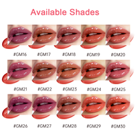 Meilleures ventes Amazon 2026 : Rouge à lèvres liquide brillant et gloss à lèvres mignon rouge-brun rose avec breloques