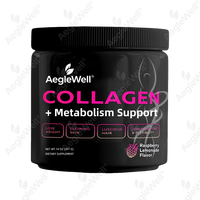AegleWell OEM Poudre de Collagène Soutien Métabolique HALAL Perte de Poids Soins de la Peau Produits de Beauté Riches en Protéines Faibles en Matières Grasses Alimentation