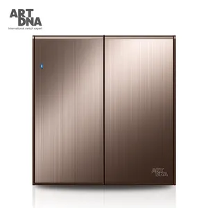 ARTDNA Design Especial Comutado Power Outlet Dois <span class=keywords><strong>Gang</strong></span> One <span class=keywords><strong>Way</strong></span> Interruptor De Parede - Product Image 1