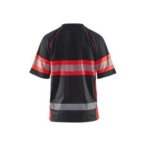 BLAKLADER - 333810519955L Polo de alta visibilidad UV Nivel 1 Negro/Rojo-EAN 7330509553978 ROPA DE TRABAJO DE 2017 - Product Image 2