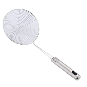 Stainless Steel Strainer Set 5pcs Kitchen Colander For Noodles Fried Food <b>Hot</b> Pot Straining With Anti Scald Handle - Product Image 5