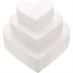 Foam Cake Hartvormig Model Polystyreen Embryo Pop Cake Decoraties Bruiloft Display - Product Image 5