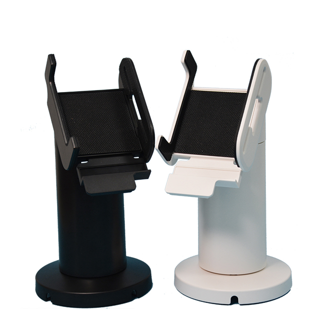 Black White 360 Degree Rotating Portable Multiple Angle Pos Credit Card Machine Stand Adjustable Pos Display Stand PS-S03