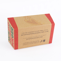 Boîte de papier kraft avec logo imprimé personnalisé en gros Boîte de poulet frit