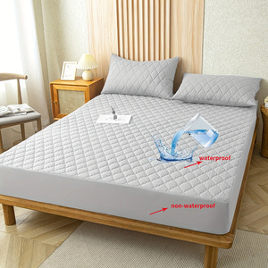 Protège-<span class=keywords><strong>matelas</strong></span> matelassé en fibres synthétiques imperméable, antidérapant tout autour, pour le commerce transfrontalier - Product Image 2