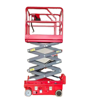 Nacelle-ciseaux électrique portable, hauteur de 18m, levage de ciseaux, petite plateforme