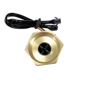 G3/4" DN20 Thread Hall Effect Water Liquid Flow <strong>Sensor</strong> Flow Meter Flowmeter <strong>3</strong> Wires for Heat Pump Brass Flow Meters - Product Image 2