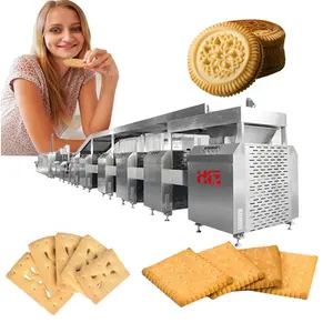 Full automatic cookie biscuit production/Soft and hard biscuit making machinery/Biscuit processing equipment High Productivity