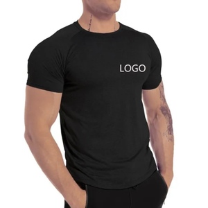 T-Shirt sportiva da <span class=keywords><strong>uomo</strong></span> a maniche corte ad asciugatura rapida in Spandex di poliestere Ultra morbido personalizzato formato usa - Product Image 1