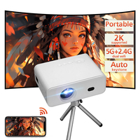 Hotack L012 Portable Extérieur Mini Bureau D'affaires Proyector Smart Home Cinéma Vidéo Projecteur Android Wifi Téléphone Projecteur