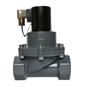 Válvula Solenoide Up The Ball Upvc de 24 V CC de Dos Vías para Medios Ácidos y Básicos Débiles, 0,1 MPa, Resistente a la Corrosión - Product Image 1