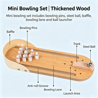Mini jeu de bowling de table, gadgets anti-stress pour bureau, petits jouets pour les doigts, cadeaux amusants et originaux, piste de bowling de tir d'arcade