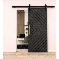 Porte de grange de haute qualité pour ferme, style bois massif, porte de grange suspendue de haute qualité pour la séparation des chambres et salons