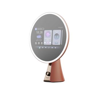 Coiffeuse avec miroir intelligent et éclairage pour salon Haut-parleurs LED réglables Wifi Bluetooth pour AI Virtual Try-on Hairstyle - Product Image 5