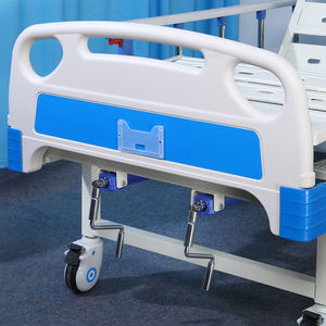 2025 nuevo modelo de cama de <span class=keywords><strong>Hospital</strong></span> Manual con marco reforzado de ajuste de altura suministro durante todo el año para pacientes postrados en cama - Product Image 3