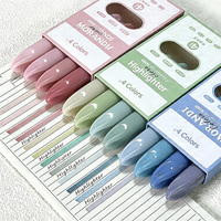Lot de surligneurs pastel Macaron en gros – Stylos surligneurs multi-couleurs esthétiques à pointe biseautée pour l'école et le bureau