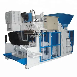 Automatic hydraulic press Walking concrete road brikc maker cement sand Mobile block making machine