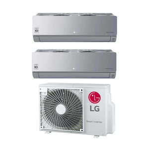 Climatizador acondicionado LG DUAL SPLIT Inverter serie Artcool Mirror Silver 9 + 9 con MU2R17 UL0 9000 + 9000 Wi-Fi Integra - Product Image 1