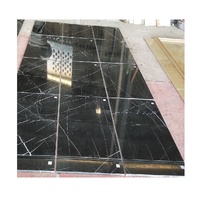 Innenbereich Naturstein Marmor Treppe Schwarz Marquina mit Individuellem Muster Langlebig & Umweltfreundlich für Hotelnutzung